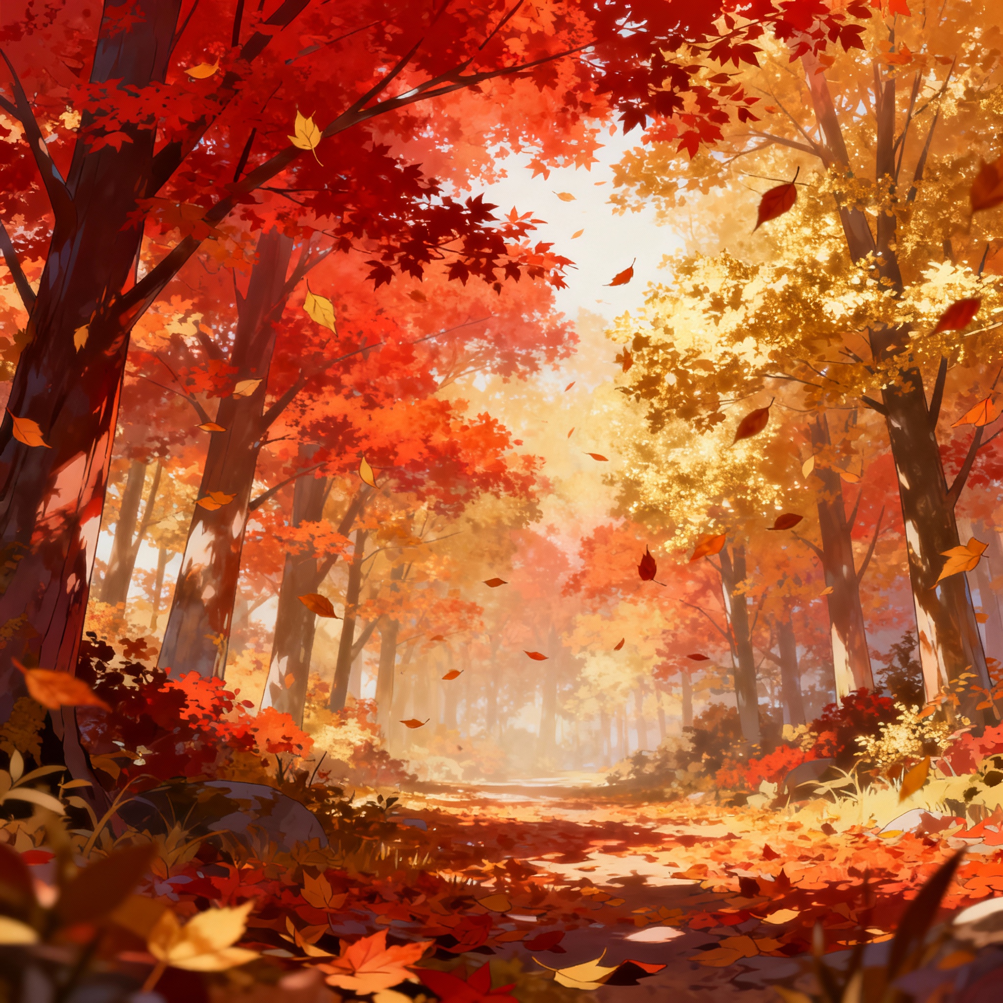 Anime forest background